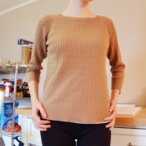 Talbots Sweaters - Talbots 3/4 Sleeve Boat Neck Sweater Size XL.